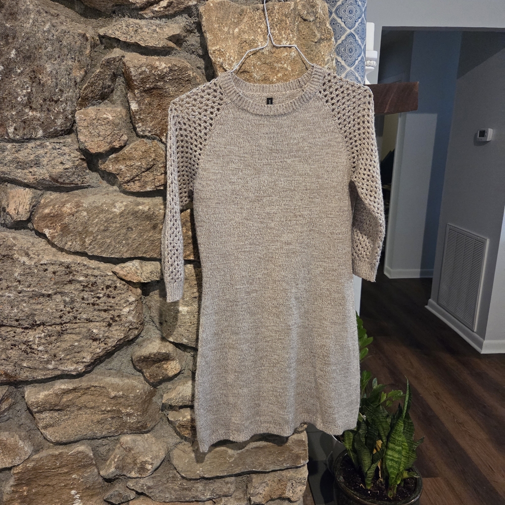W118 by Walter Baker Beige Knit Dress